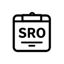Минималистичная иконка процесса проверки СРО для подтверждения квалификации строительной компании в РНС Москва